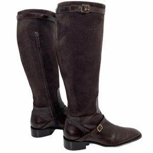 Ralph Lauren Vintage Suede Adjustable Riding Boots